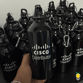 Botella con Llavero Unicolor Personalizada - Lemon Creativo